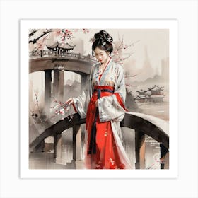 Chinese Lady 3 Art Print