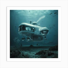 Underwater House 4 Art Print