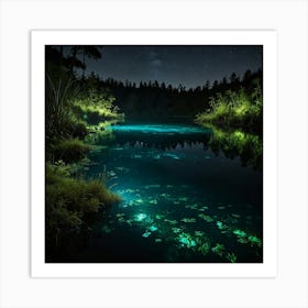 Night In The Forest 20 Art Print