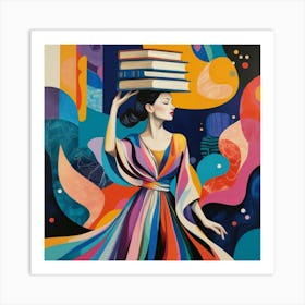 Surreal Elegance Through Book and Design Art Print