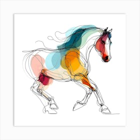 Creative Horse Visual 4 Art Print