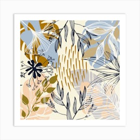 Floral Pattern 4 Art Print