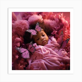 Baby In Pink Art Print