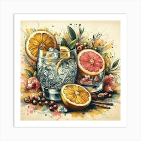 Gin And Tonic 2 Art Print