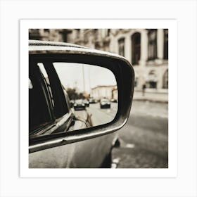 Reflection Of A Car Art Print