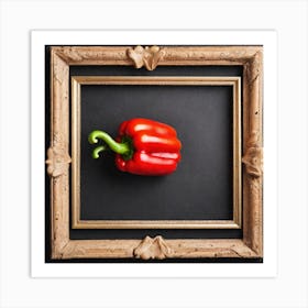 Red Pepper In Frame Art Print