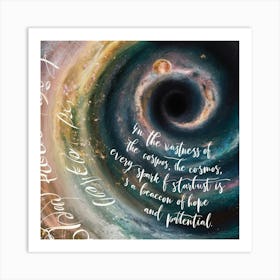 Black Hole Art Print