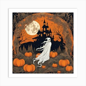 Scary Halloween Art Print