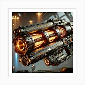 Solar Sentinels Weapon Converted Art Print