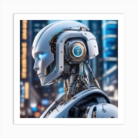 Robot Portrait 1 Art Print