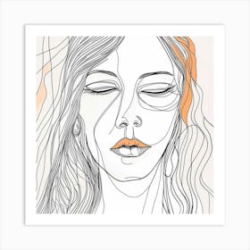 Portrait Of A Woman 9 Art Print