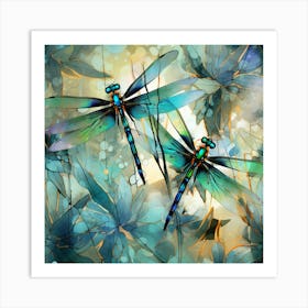 Dragonflies 25 Art Print