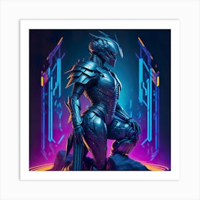 Ciborg Cyberpunk Robot (62) Art Print