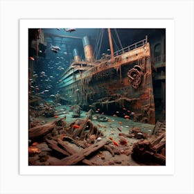Wreck Of The Titanic 4 Art Print
