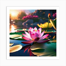 Lotus Flower 30 Art Print