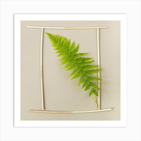 Fern In Frame 2 Botanical Photography Art Print