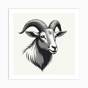 Goat Head Art Print