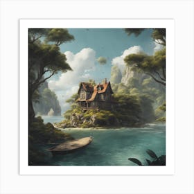 House In The Forest Art Print