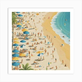 Day At The Beach 8 Art Print