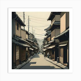 Kyoto Street Art Print