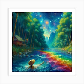 Rainbow River Art Print