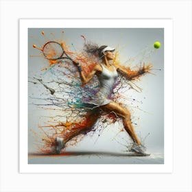 Tennis Player Art Print