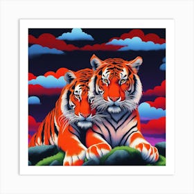 Tiger Lovers Art Print