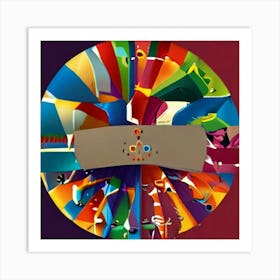 Default Create A Vibrant And Merry Image Of A Lucky Wheel For 1 (1) Art Print