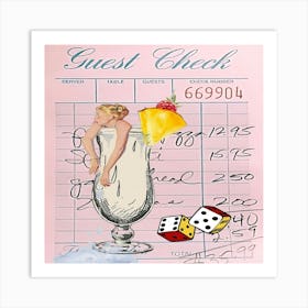 Guest Check Art Print