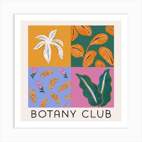 Botany Club Square Art Print