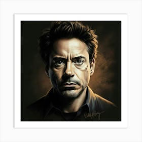 Robert Downey Jr 2 Art Print