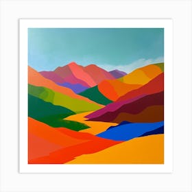 Abstract Travel Collection Kyrgyzstan 2 Art Print