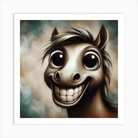 Funny Horse 3 Art Print