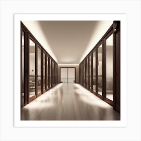 Hallway - Hallway Stock Videos & Royalty-Free Footage Art Print