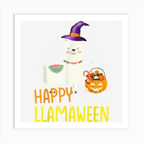 Llama Halloween Costume Shirt For Boys Kids Art Print