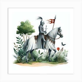 Medieval Knight 2 Art Print