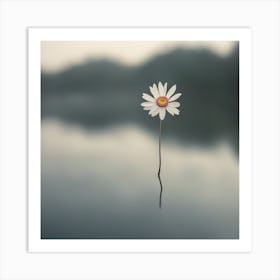 Single Daisy Art Print