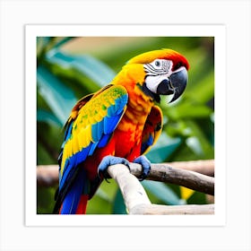 Colorful Parrot 7 Art Print