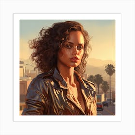 grand theft auto Alicia Keys Art Print