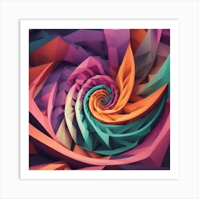 Abstract Geometric Art Print