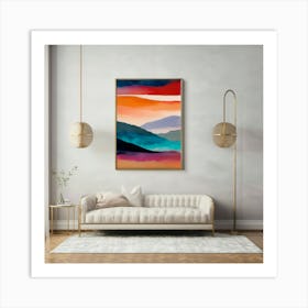 Abstract Landscape Painting Art Print