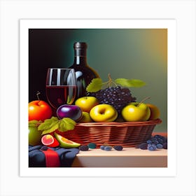 Fruit Table Art Print