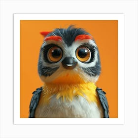 Bird With Big Eyes 1 Art Print