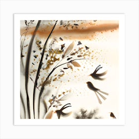 Misty Nature Art Print