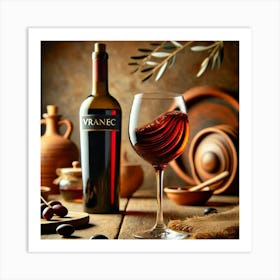 Sovereign Flame Vranec Wine Art Print