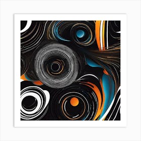 Abstract Swirls Art Print