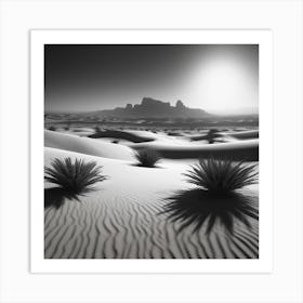 Sand Dunes In The Desert Art Print