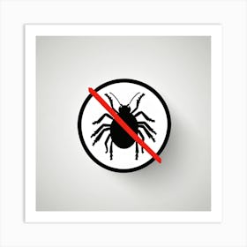 No Tick Sign 1 Art Print