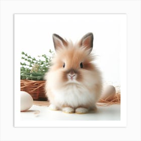 Fluffy Easter Bunny Art Print