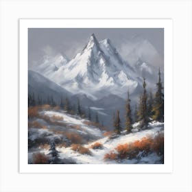 Snowy Mountains 2 Art Print